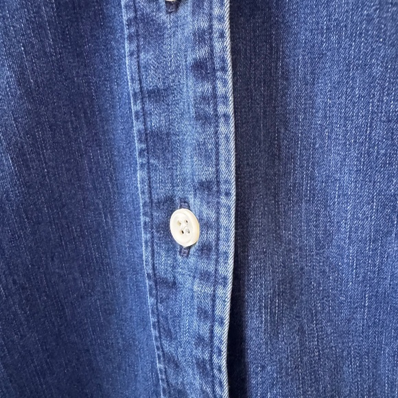 Faconnable Denim-Blue 100% Cotton Blouse in Size XL - Picture 5 of 10